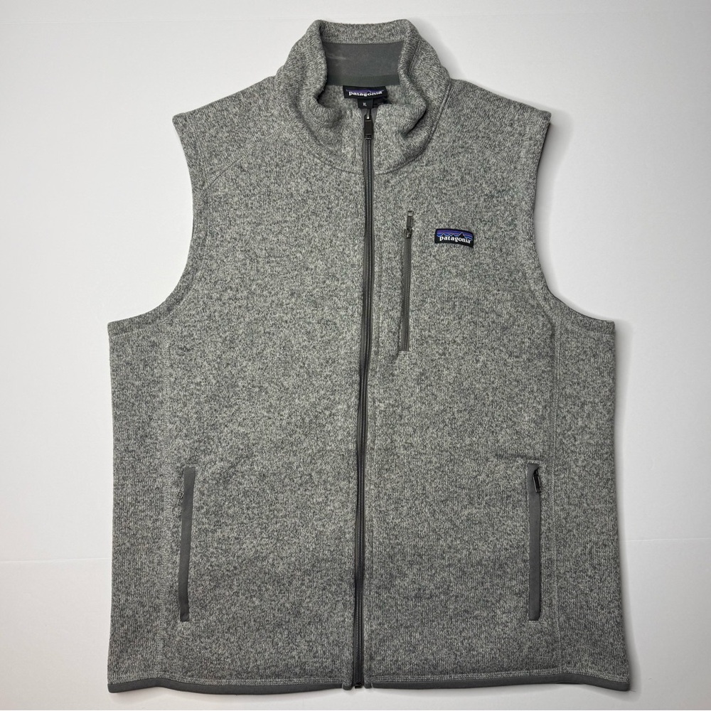 Patagonia Better Sweater Vest Mens XL Gray Fleece Full Zip STY25881 Outdoor